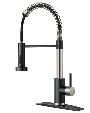 FORIOUS kitchen faucet with pull-down sprayer for versatile tasks