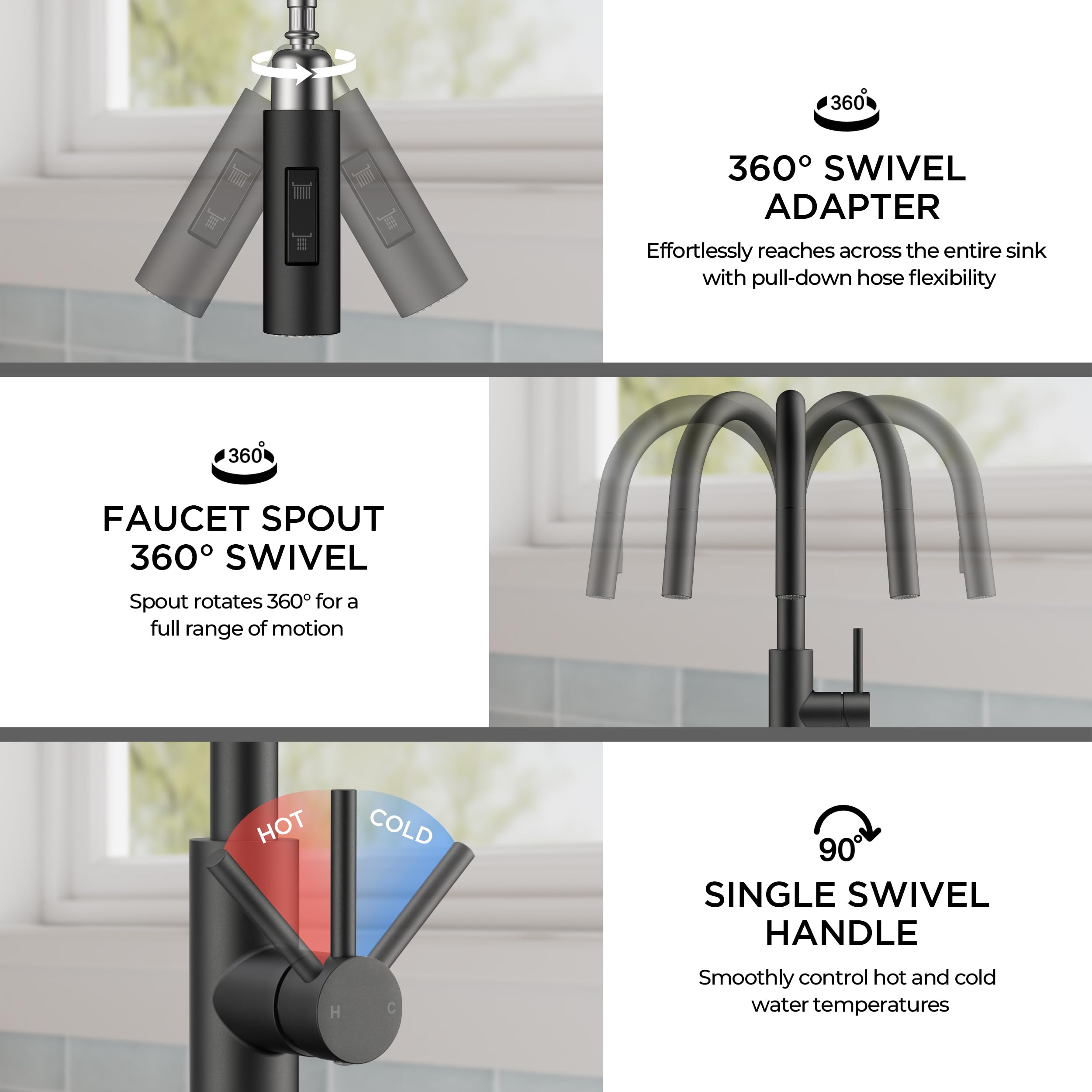 FORIOUS multi-mode sprayer stream and spray for versatile cleaning