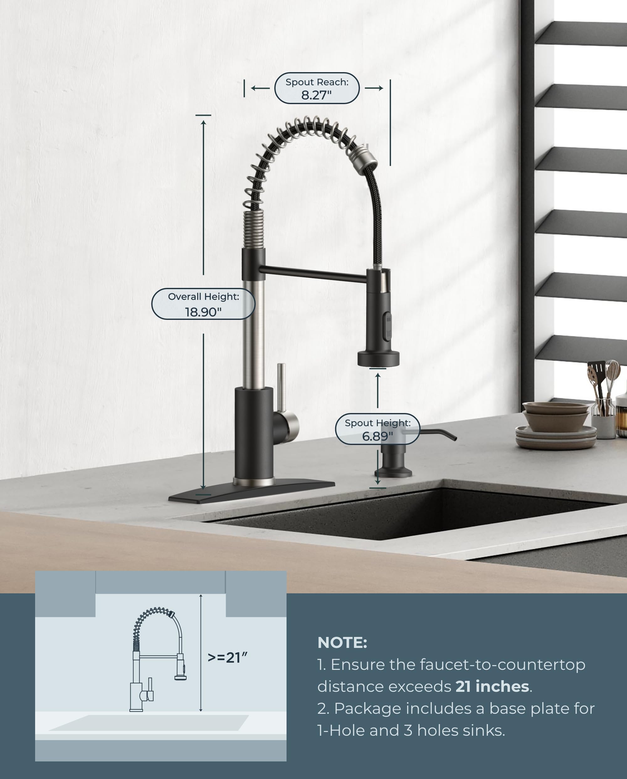FORIOUS stainless steel finish resists spots and fingerprints