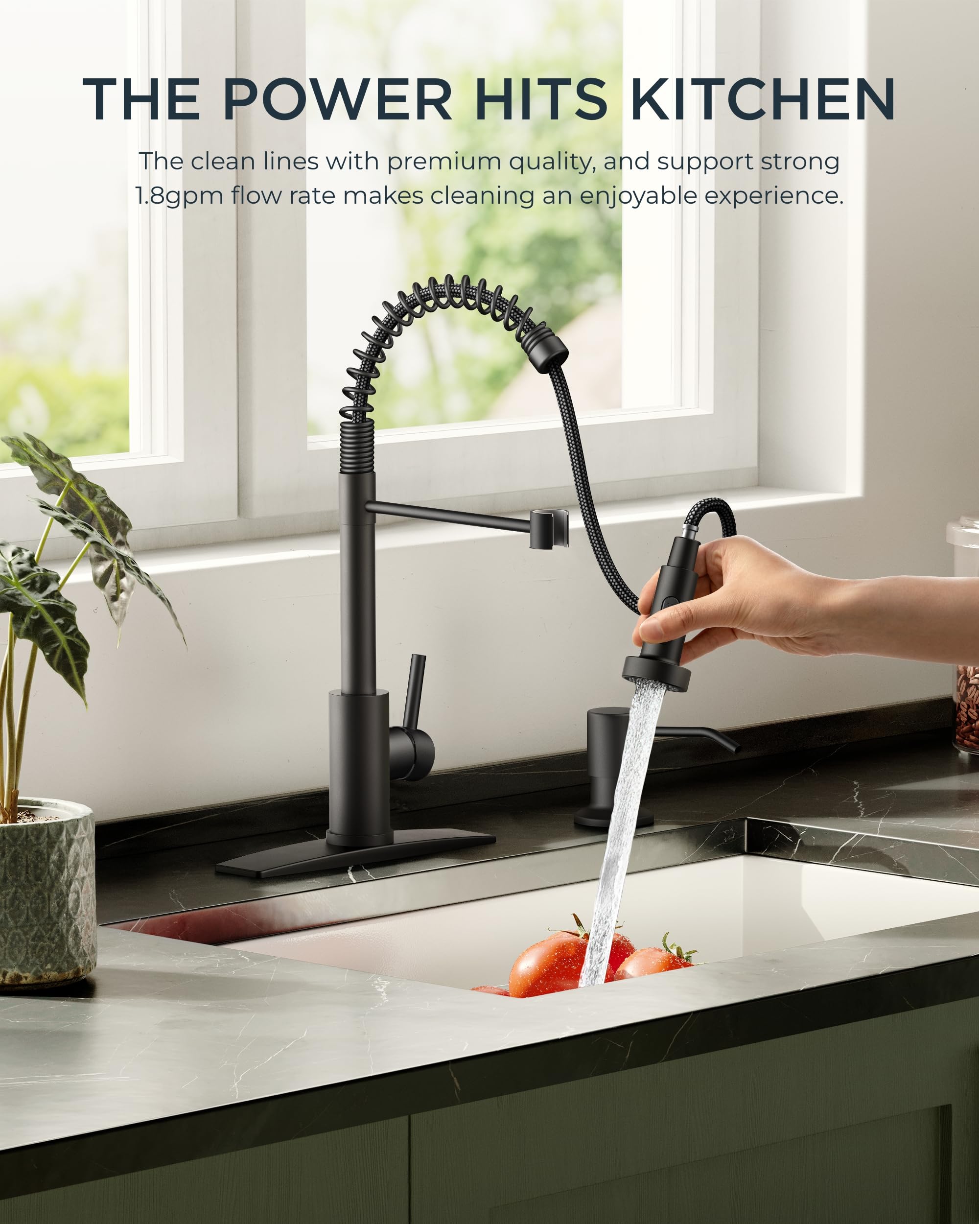 FORIOUS water-saving aerator supports efficient use with strong spray.