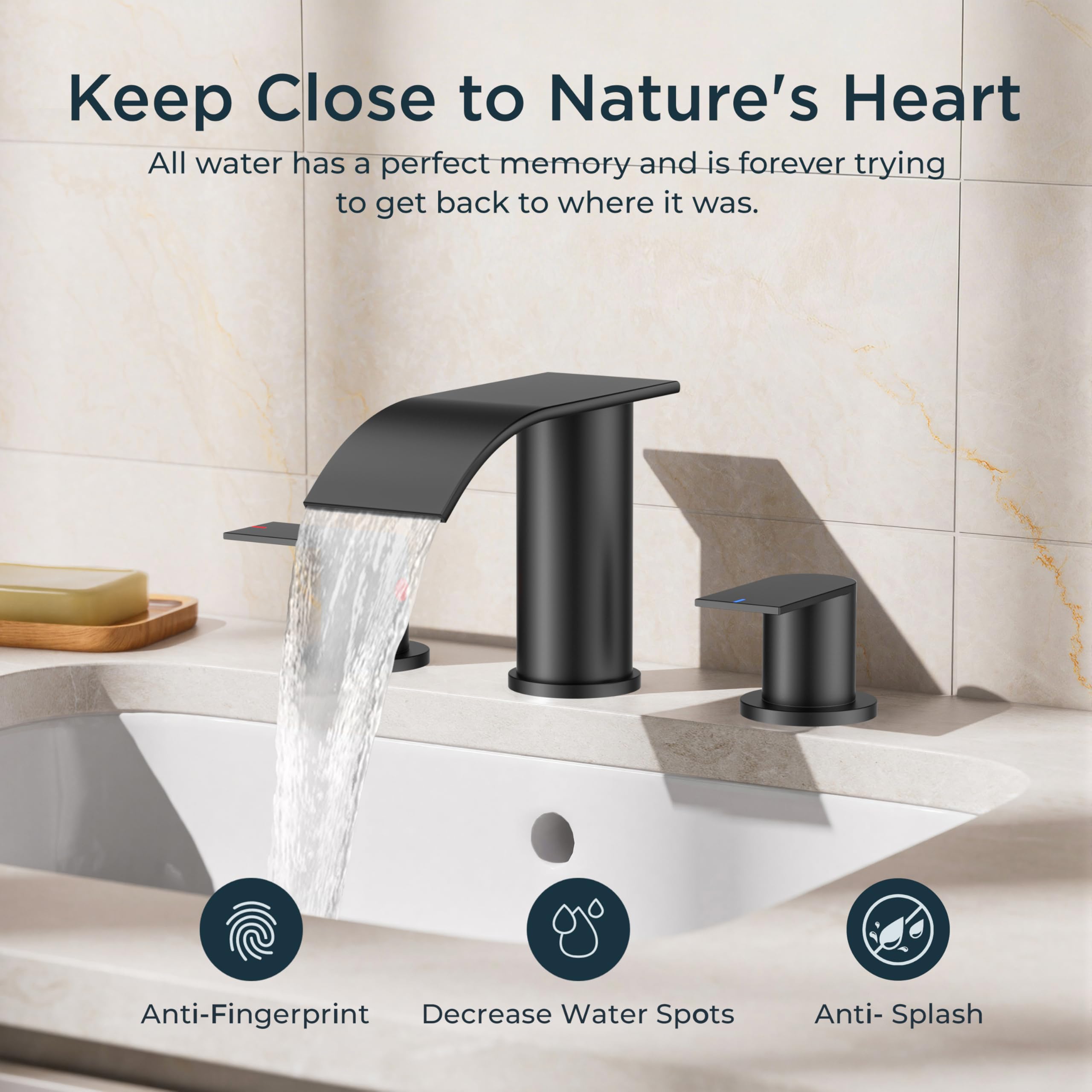 FORIOUS lead-free faucet certified with safety standards for bathrooms.