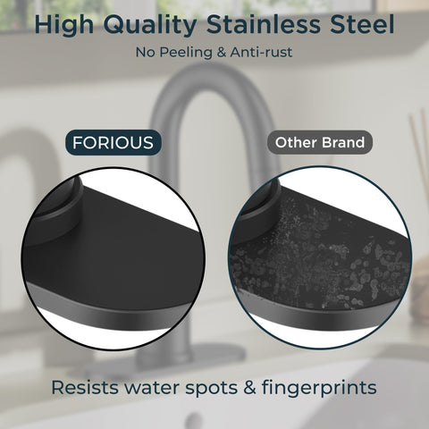 FORIOUS leak-free cartridge valve ensures smooth operation with minimal dripping