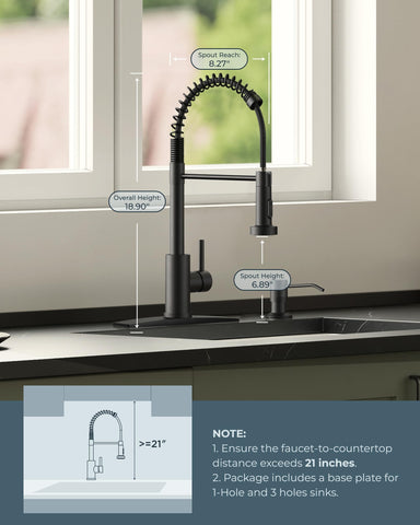 FORIOUS ceramic cartridge offers longevity and smooth operation with leak resistance.