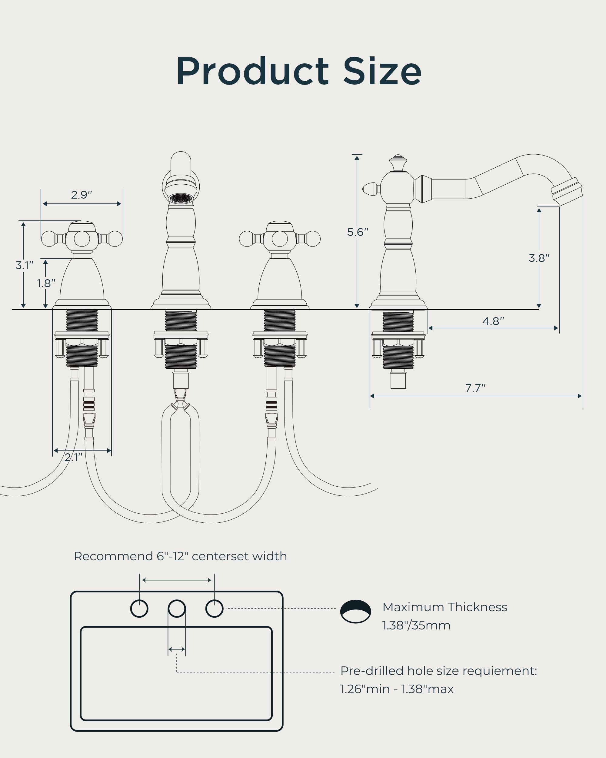FORIOUS installation guide included, no plumber required.