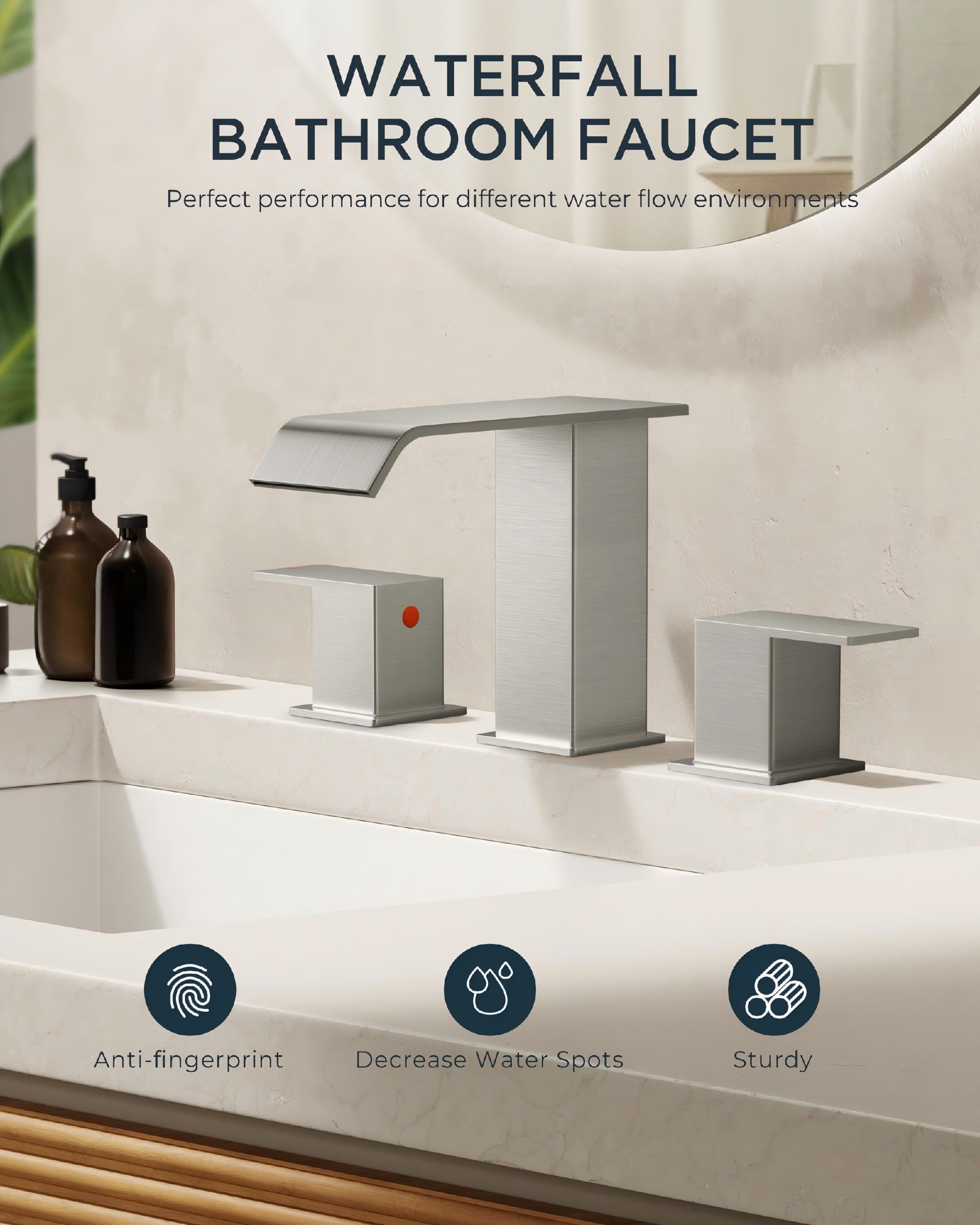 FORIOUS metal pop-up drain included for reliable waste management