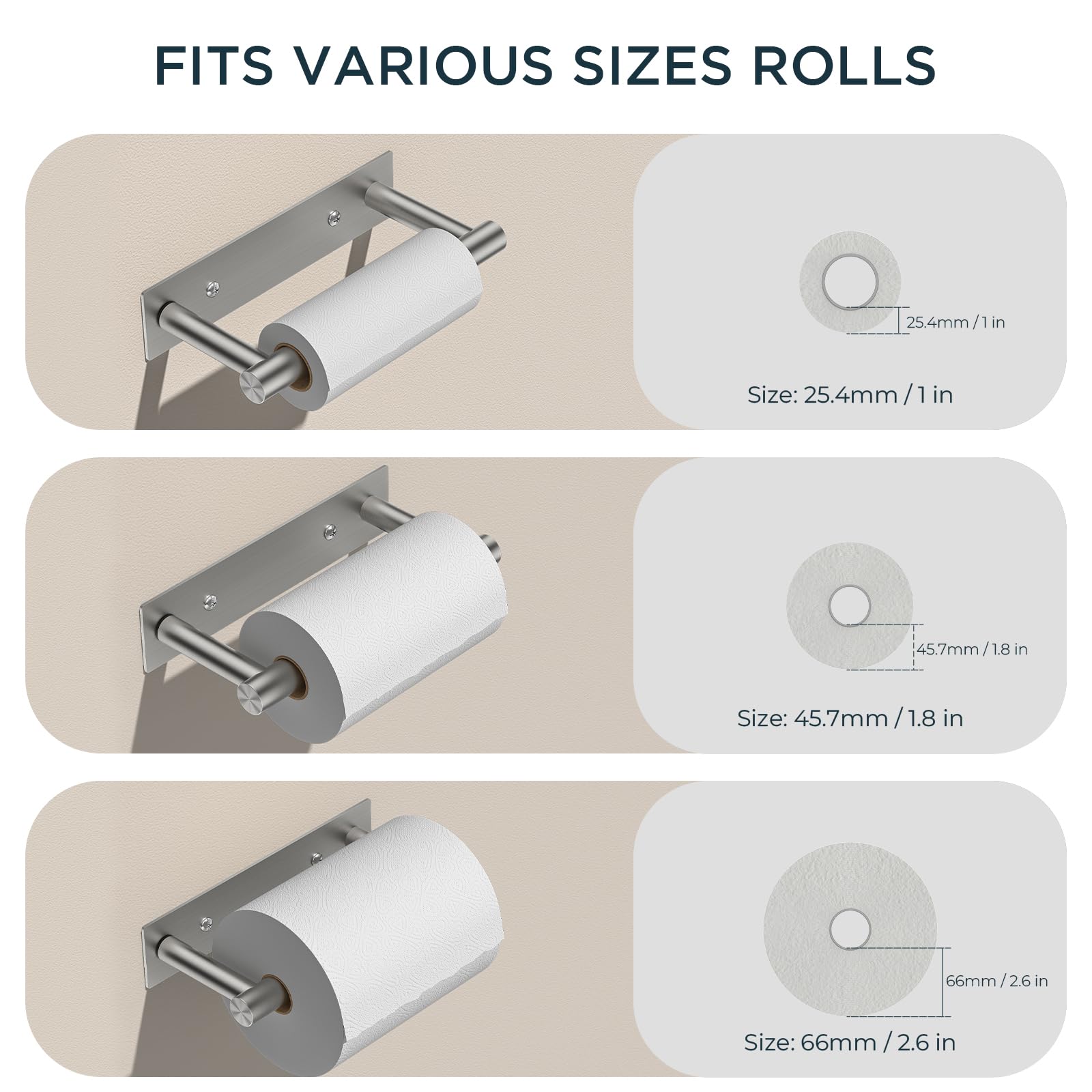 FORIOUS modern design toilet paper holder fits sleek bathrooms while staying practical and easy to clean.