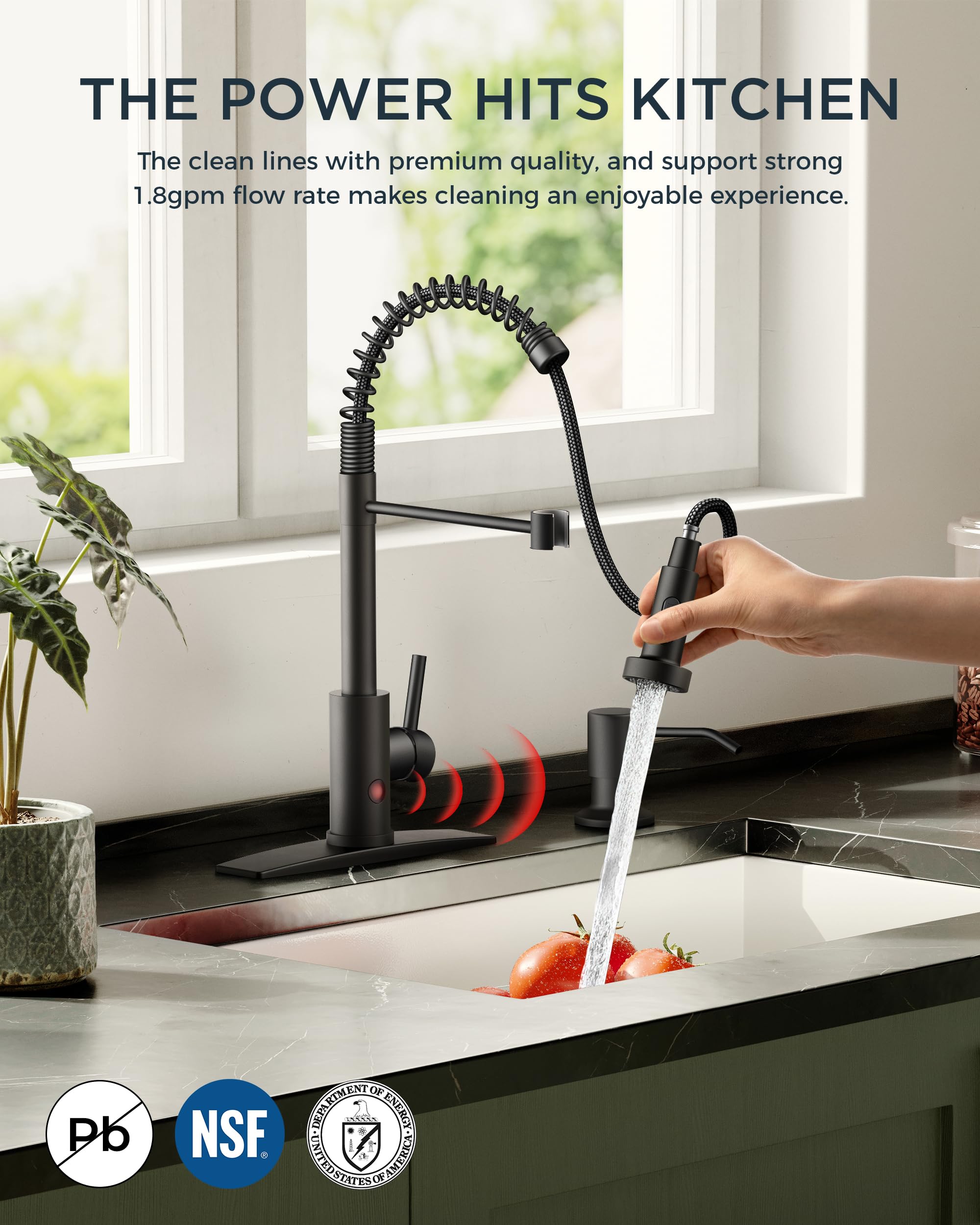 FORIOUS five-layer nanotech finish resists water spots and fingerprints.