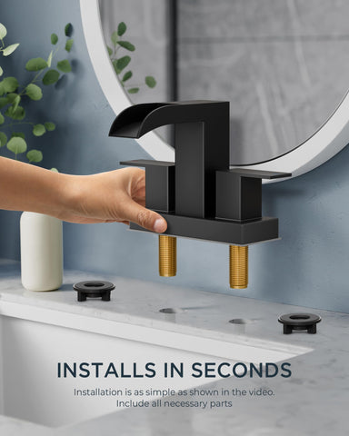 FORIOUS matte black finish resists moisture and fingerprints for easy maintenance.