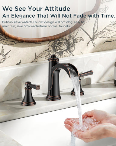 FORIOUS ceramic-copper cartridge ensures smooth operation and reduced wear over time.