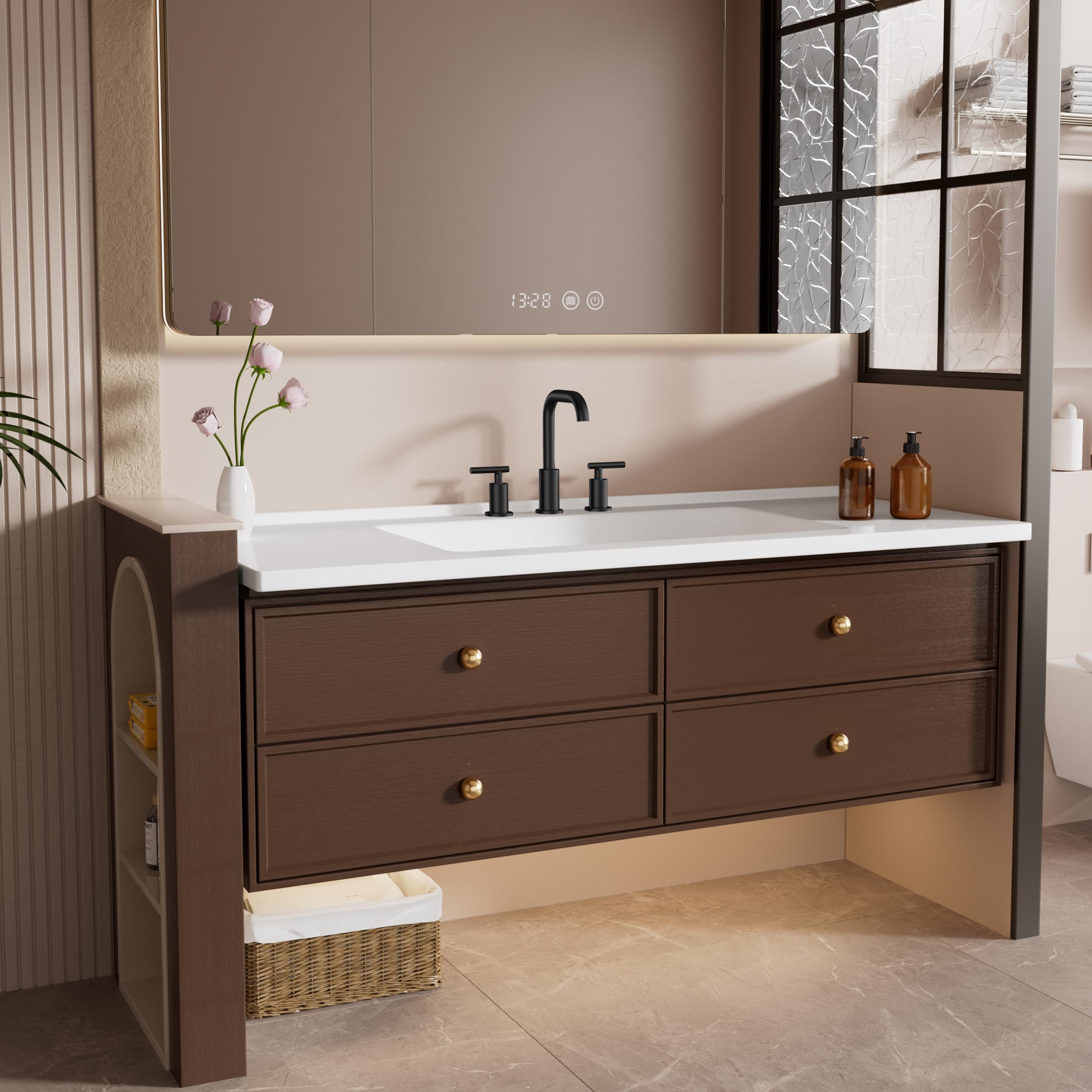 FORIOUS pop-up drain included for installation.
