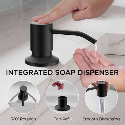 FORIOUS pull-down hose extended for full sink coverage