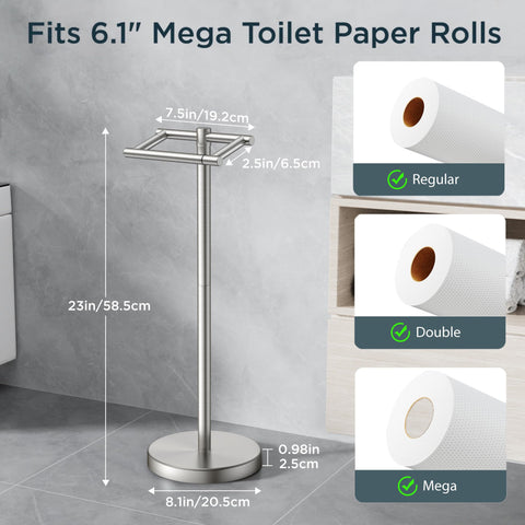 FORIOUS stainless steel construction resists corrosion in humid bathrooms.
