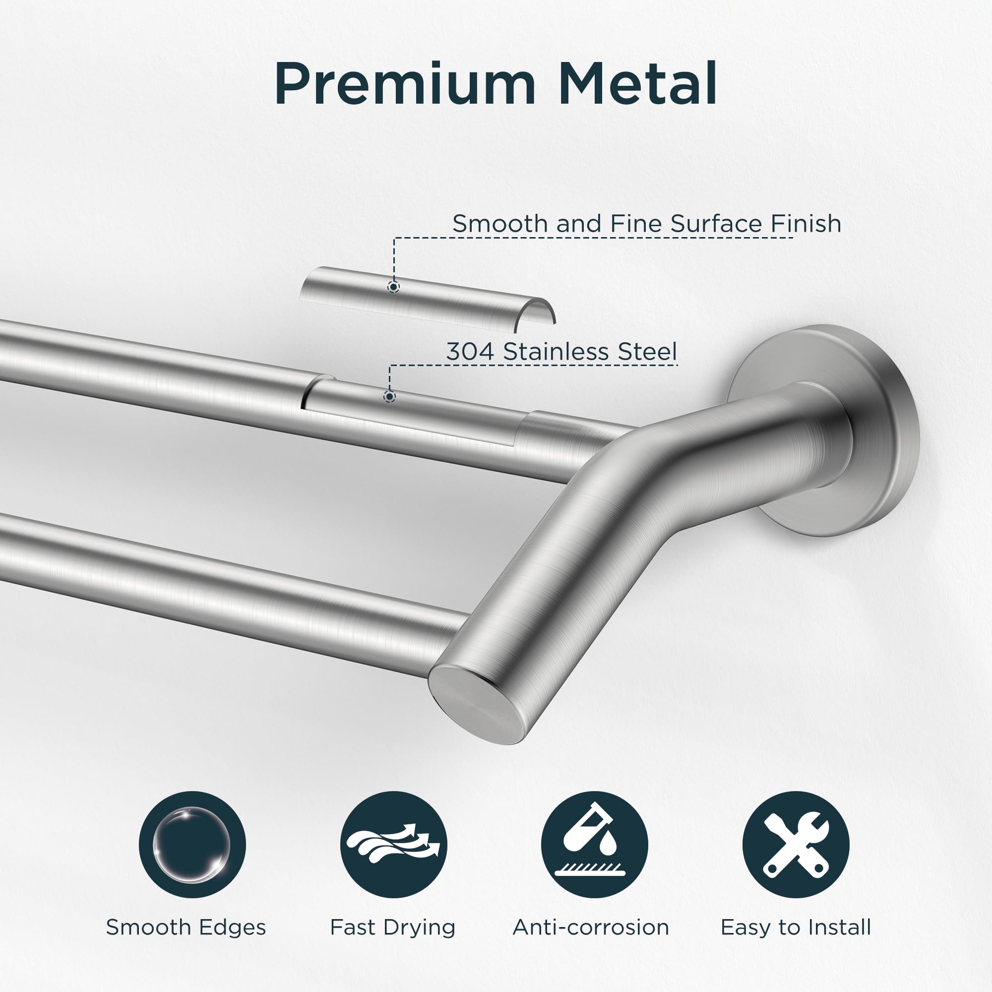 FORIOUS secure screw mounting provides strong support for regular use.