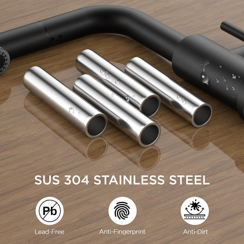 FORIOUS single-handle control provides precise water temperature and flow.