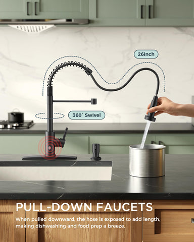 FORIOUS smart sensor activation enables convenient hands-free use during cooking and cleaning.