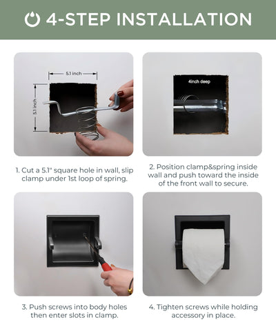 Space-saving design ideal for compact bathrooms and powder rooms.