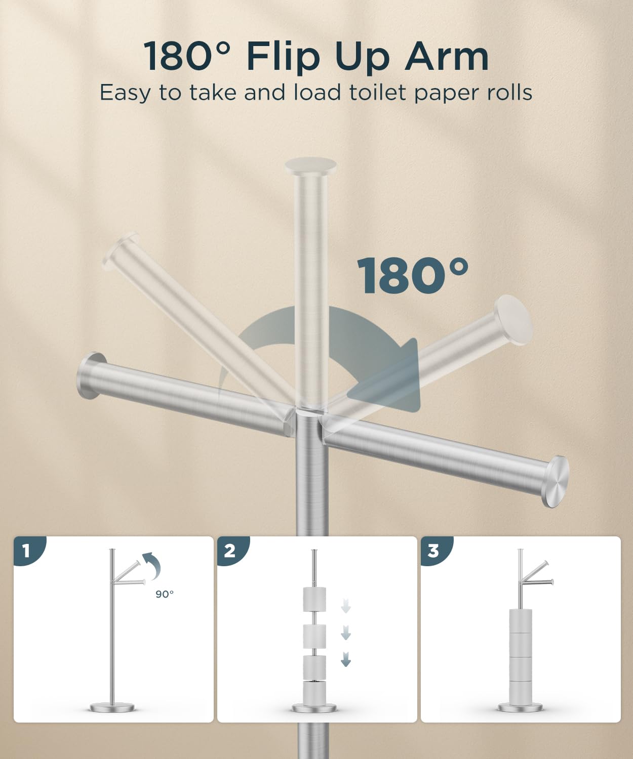 FORIOUS stainless steel with brushed nickel finish resists rust and looks premium.
