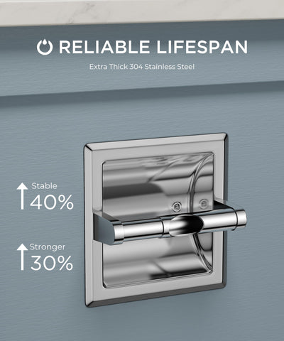 FORIOUS stainless steel construction ensures long-lasting bathroom use