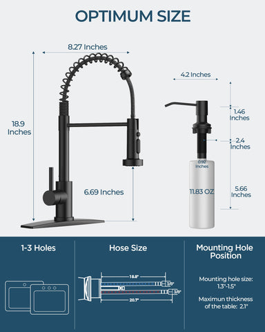 FORIOUS stainless steel faucet close-up highlighting durable construction.