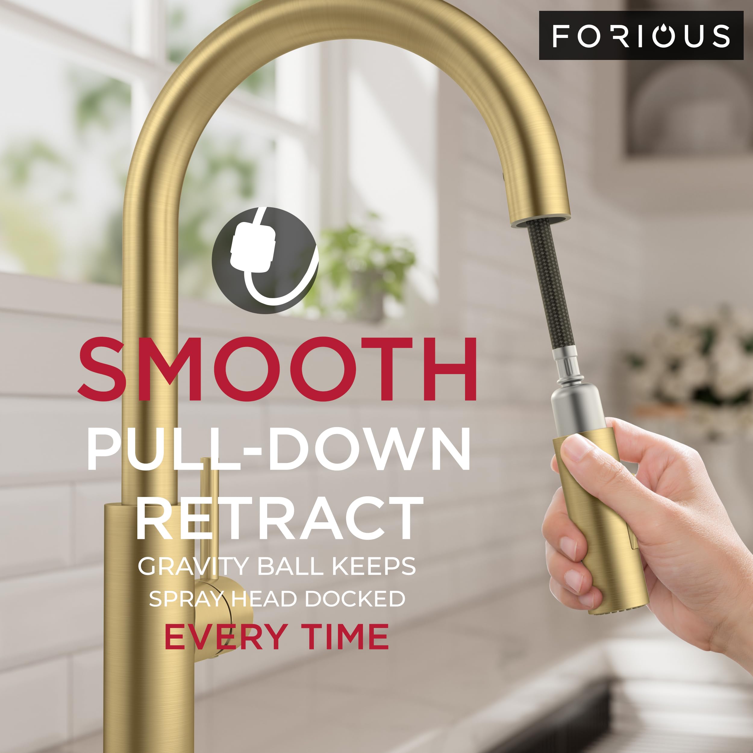 FORIOUS stainless-steel faucet demonstrates durability and easy maintenance