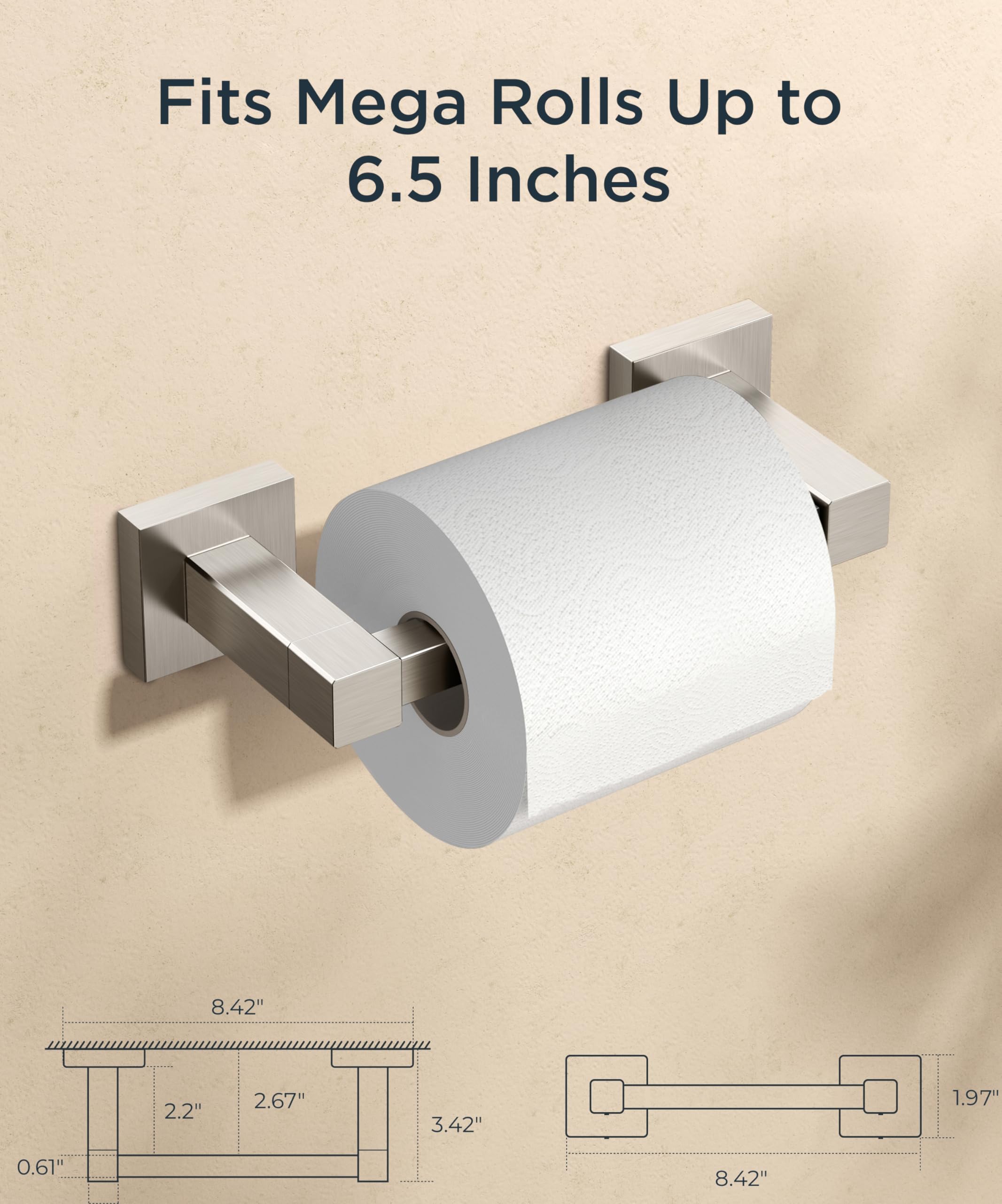 FORIOUS SUS304 stainless steel resists rust and stains in bathrooms.
