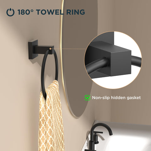 FORIOUS SUS304 stainless steel bathroom hardware offering durable, rust-resistant performance.