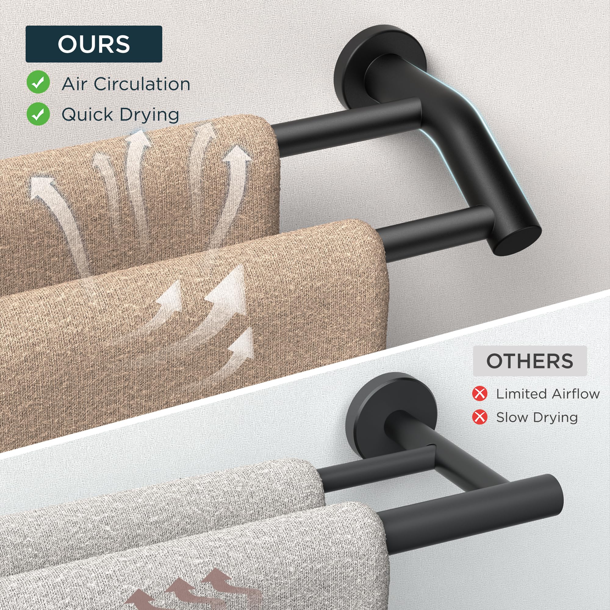 FORIOUS SUS304 stainless steel finish close-up highlights durable construction.