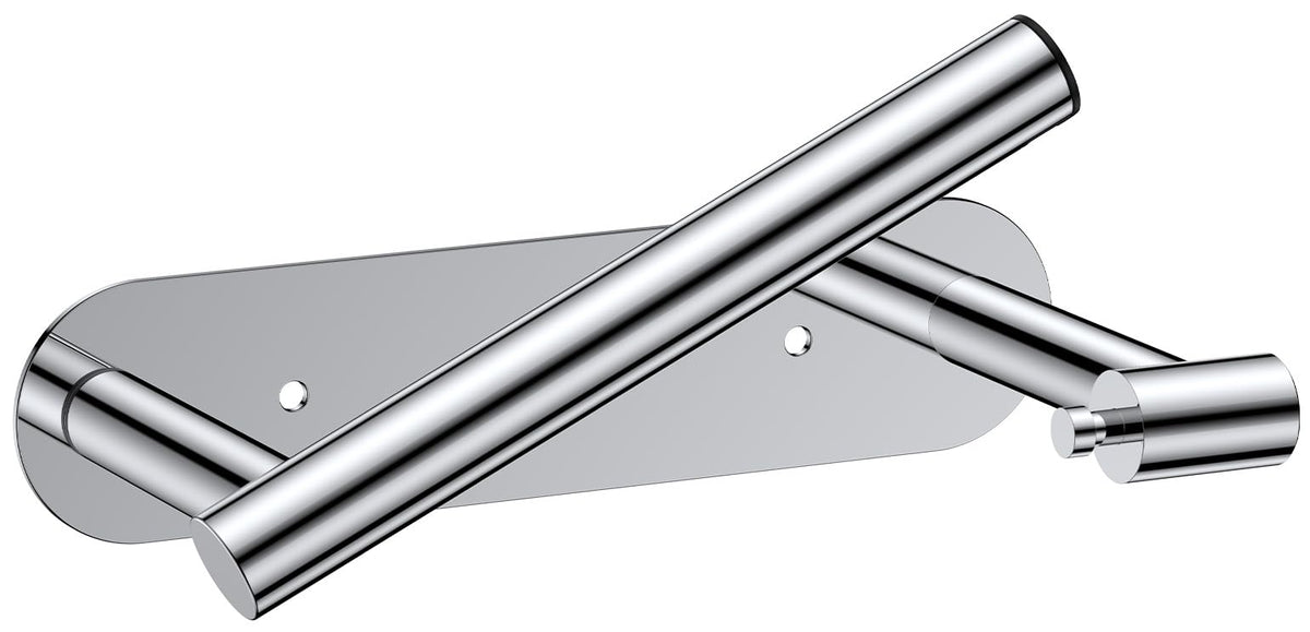 FORIOUS toilet paper holder with adhesive installation for quick, damage-free bathroom upgrades.