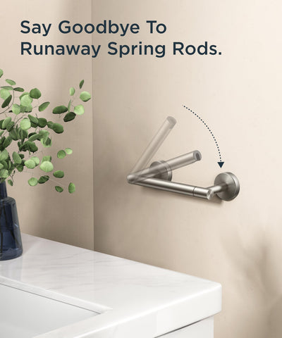FORIOUS toilet paper holder in bathroom setup saves space and keeps rolls ready.
