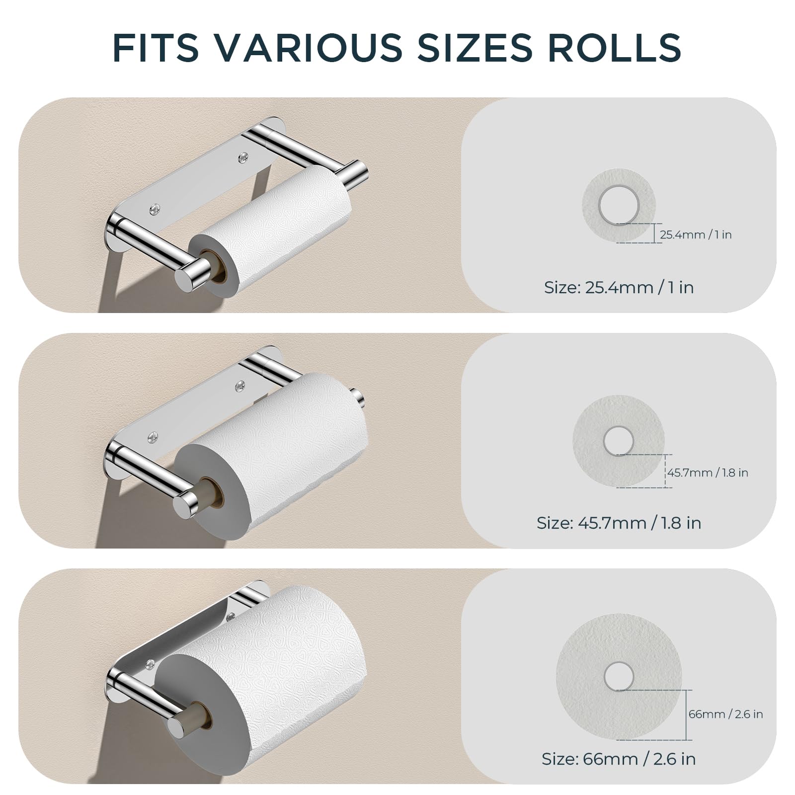 FORIOUS pivoting bar design enables smooth, simple roll changes.