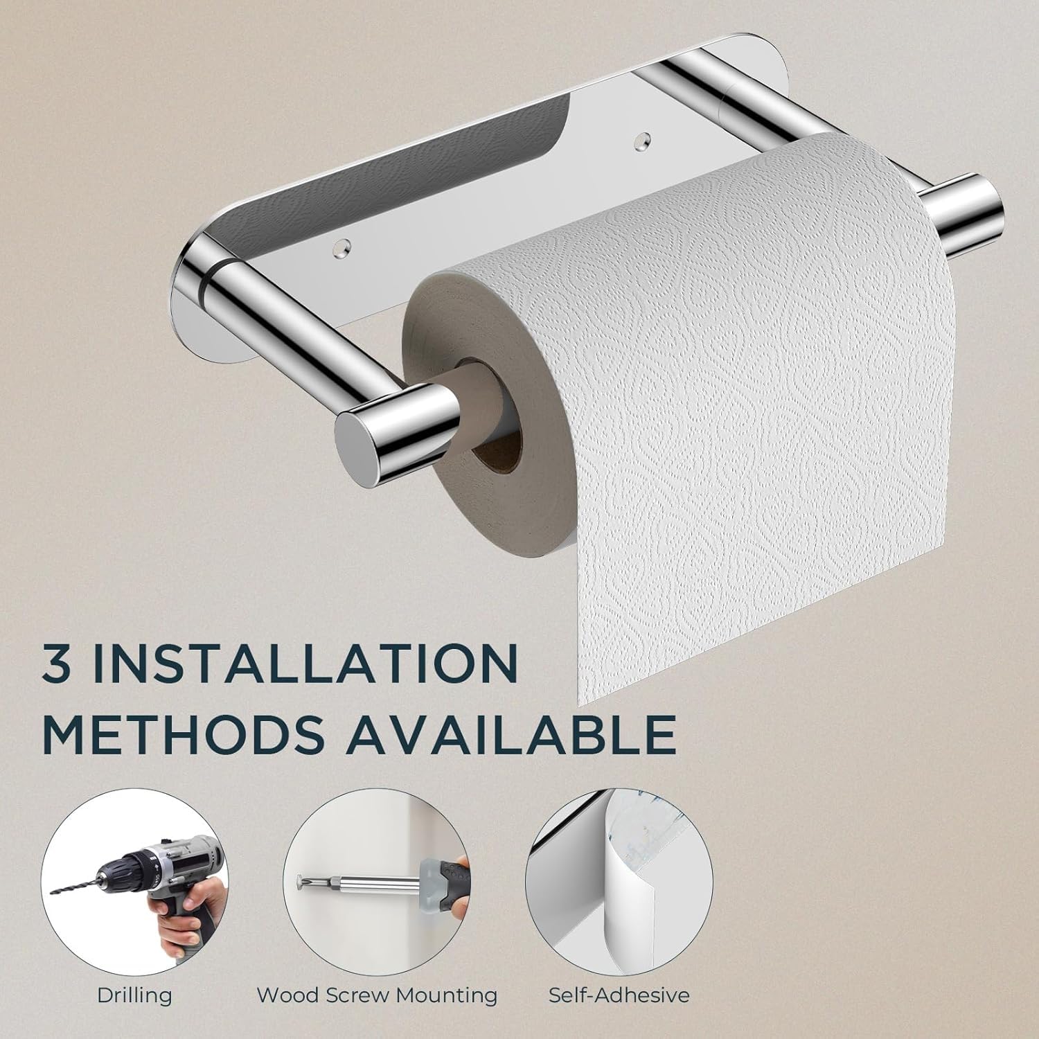 FORIOUS polished chrome finish adds a modern shine to any bathroom.