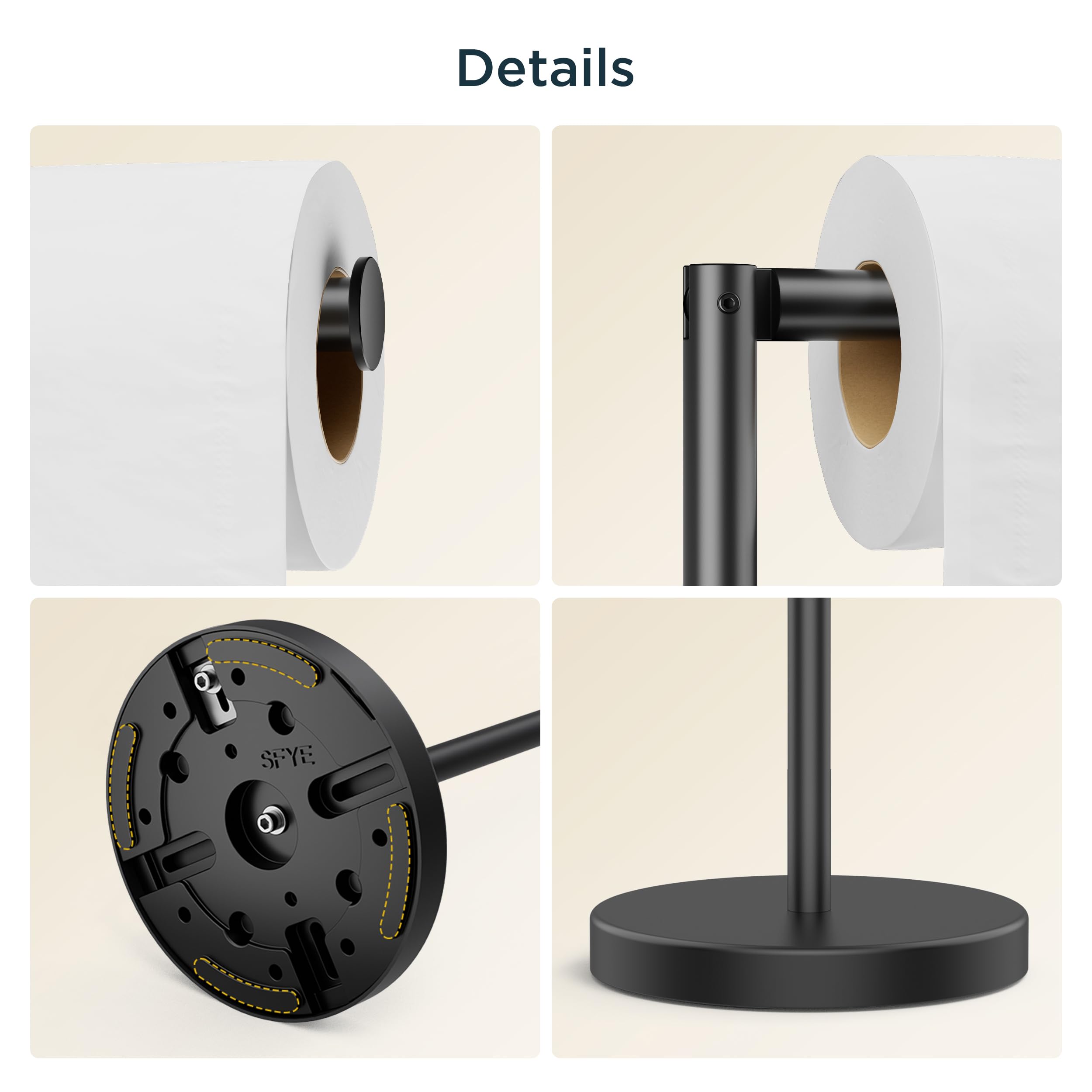 FORIOUS stand dimensions, showing height and footprint.