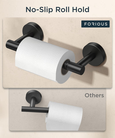 FORIOUS two-pack matte black fixtures for multiple bathrooms