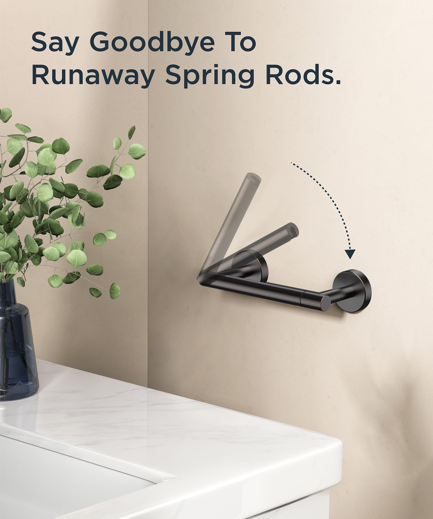 FORIOUS oil rubbed bronze finish toilet paper holder adds upscale style