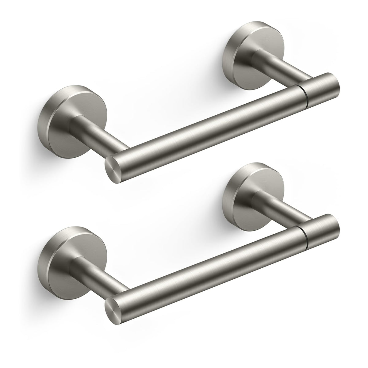 FORIOUS toilet paper holder wall mount pivoting double post improves roll changes in busy bathrooms.