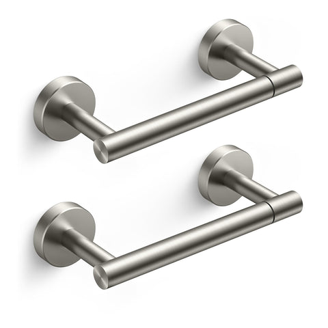 FORIOUS toilet paper holder wall mount pivoting double post improves roll changes in busy bathrooms.