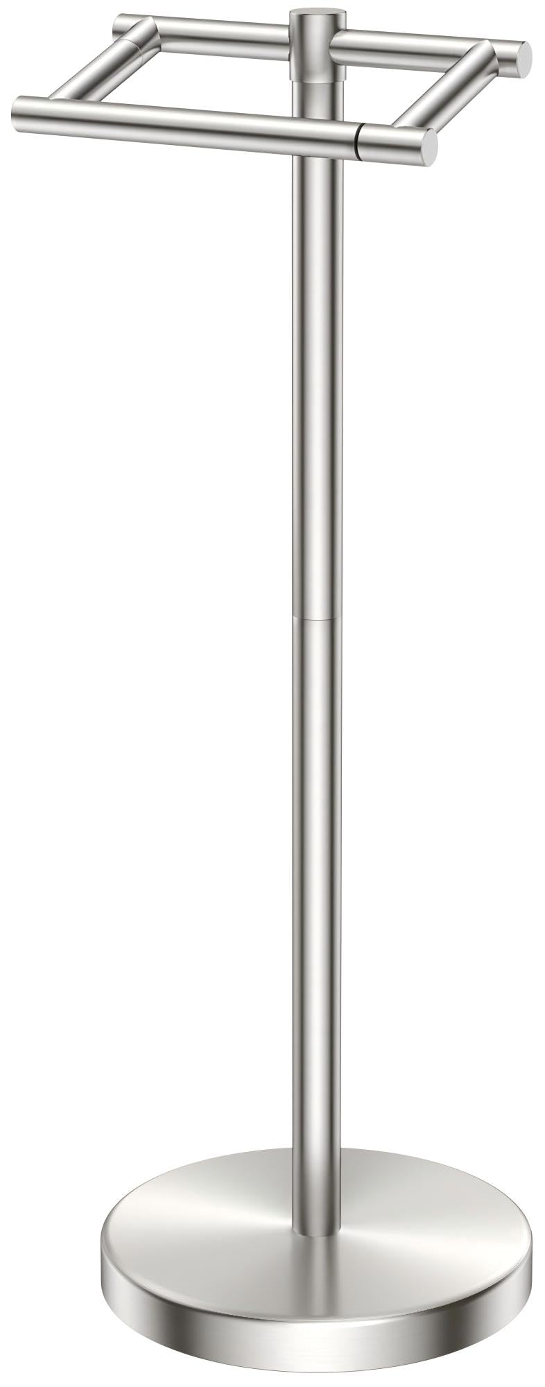 FORIOUS toilet paper holder wall-mount in stainless steel provides durable bathroom convenience.