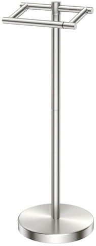FORIOUS toilet paper holder wall-mount in stainless steel provides durable bathroom convenience.
