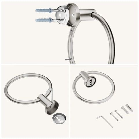 FORIOUS towel ring suitable for kitchen and bath use, adding clean organization.