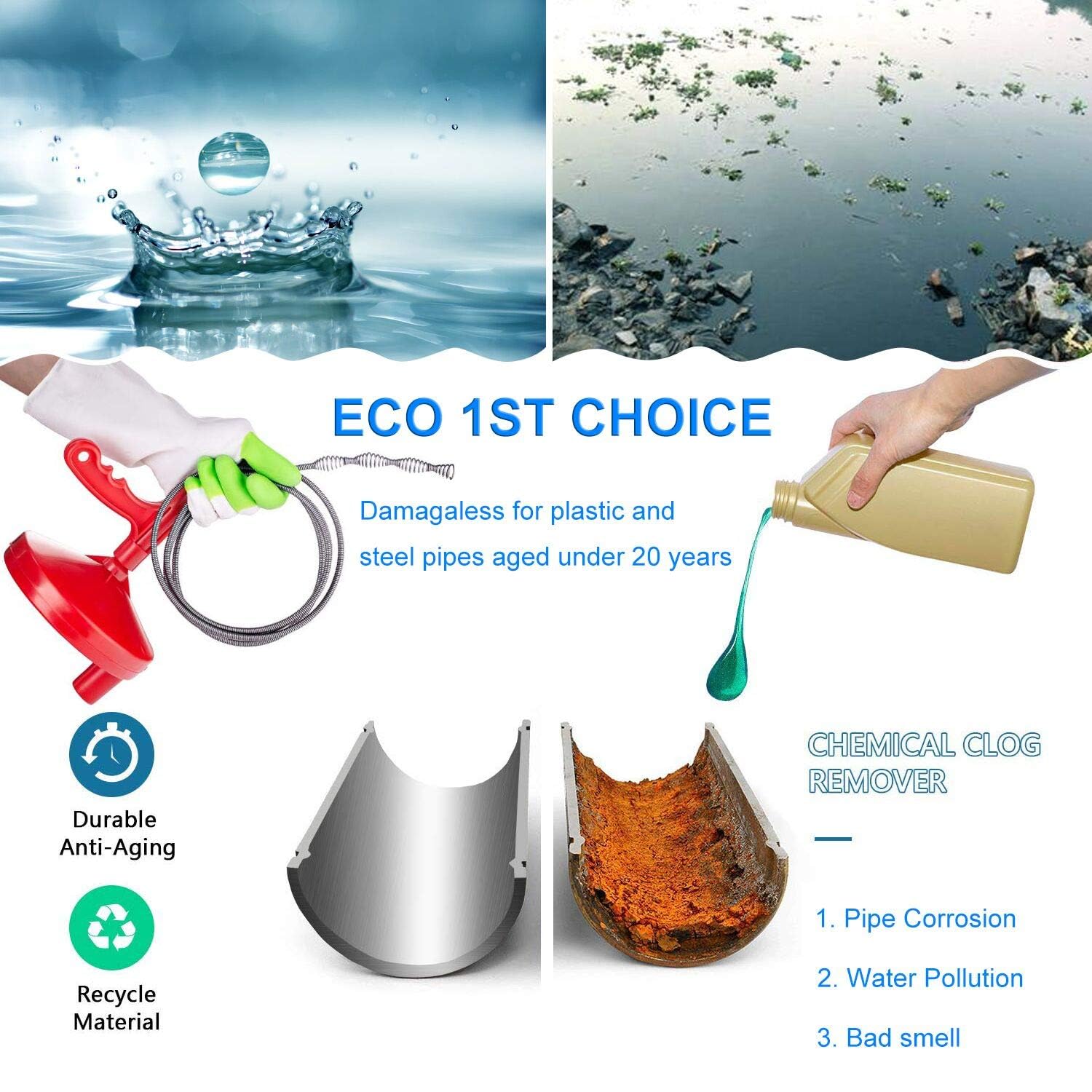 Forlivese gloves included with the kit protect hands during cleaning