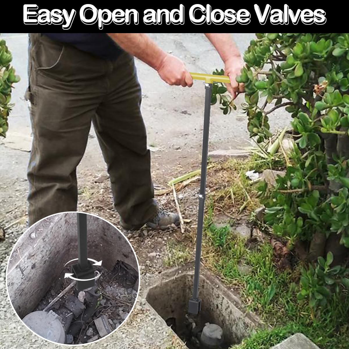 Forlivese outdoor valve tool ideal for shut-off operations