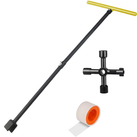 Forlivese 28-inch water meter key with extended reach for tight spaces