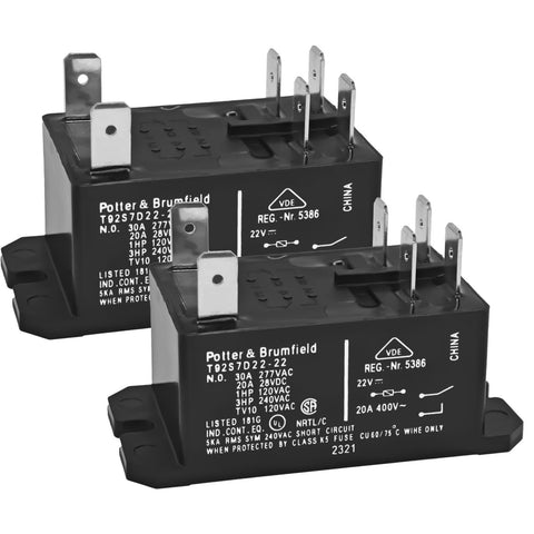 Formiden T92S7D22-22 relay pack front view for easy furnace replacement.