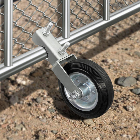 ForoGore gate wheel installation demonstrating easy setup for fast mounting.