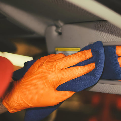 ForPro orange gloves improve visibility in dim work areas