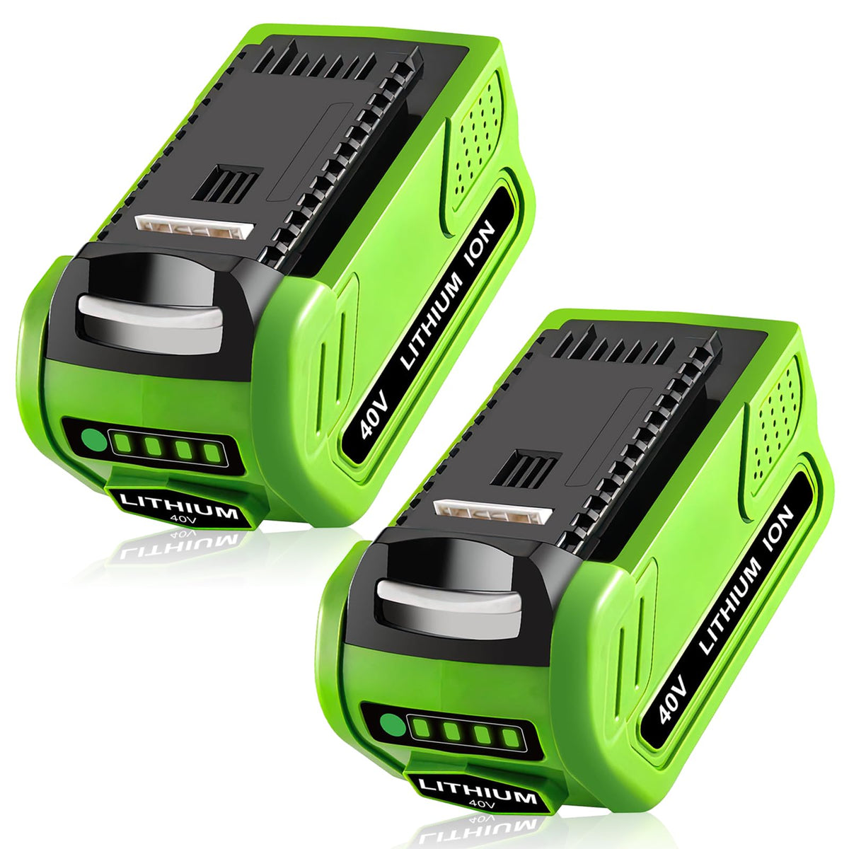 Forrat 2Pack 6000mAh battery duo on a workbench for extended outdoor use.