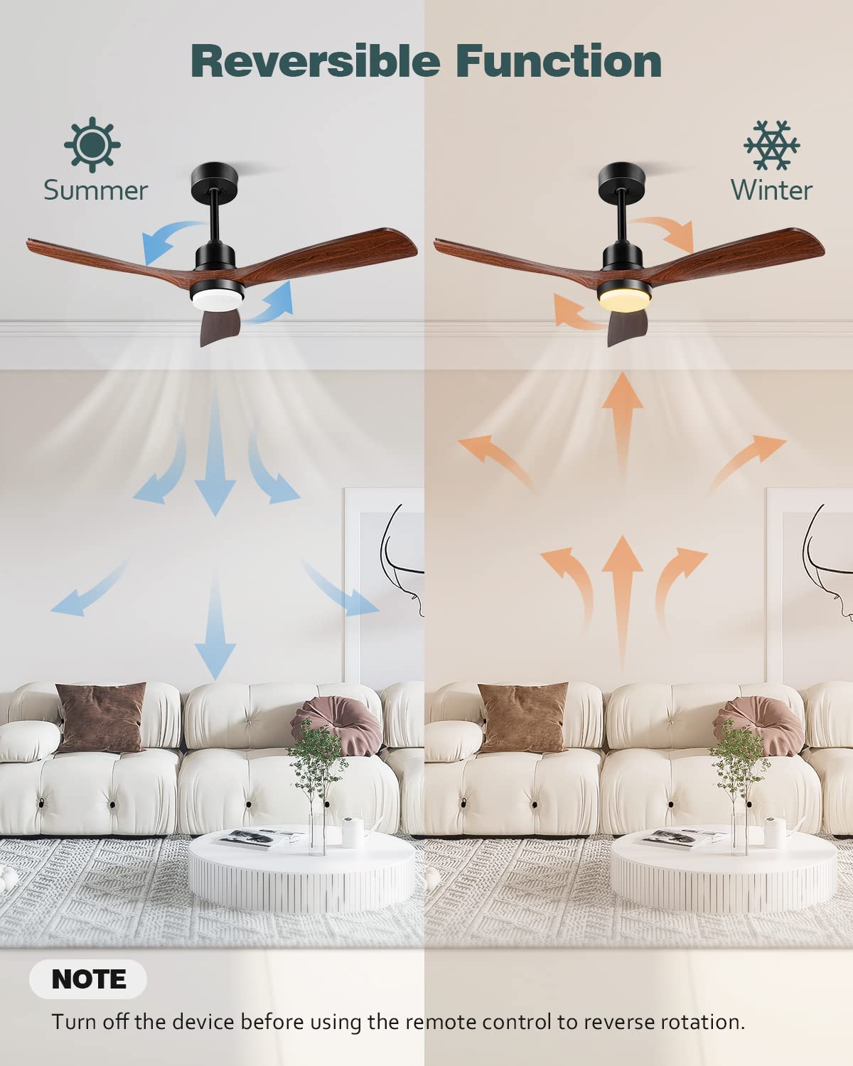 Forrovenco reversible airflow feature allows seasonal mode adjustments.