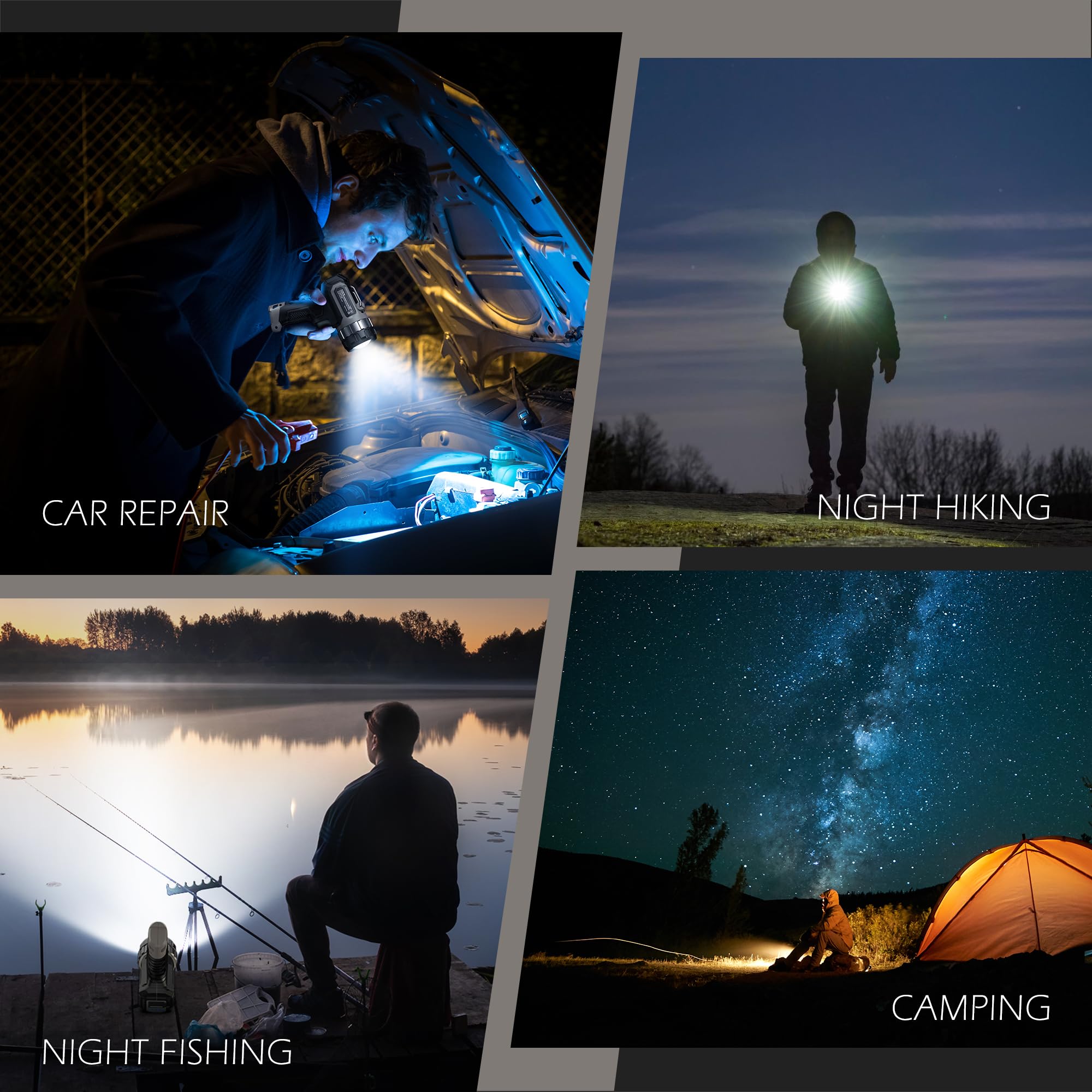FORTO compact spotlight delivering a bright beam with high candela for focused searches