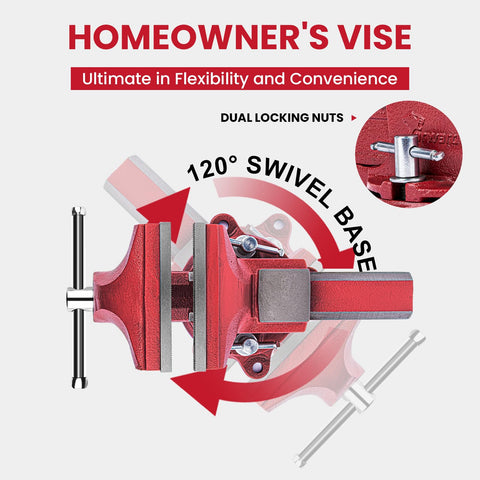 Forward 1304 4in clamping force of 4400 lbs keeps workpieces secure