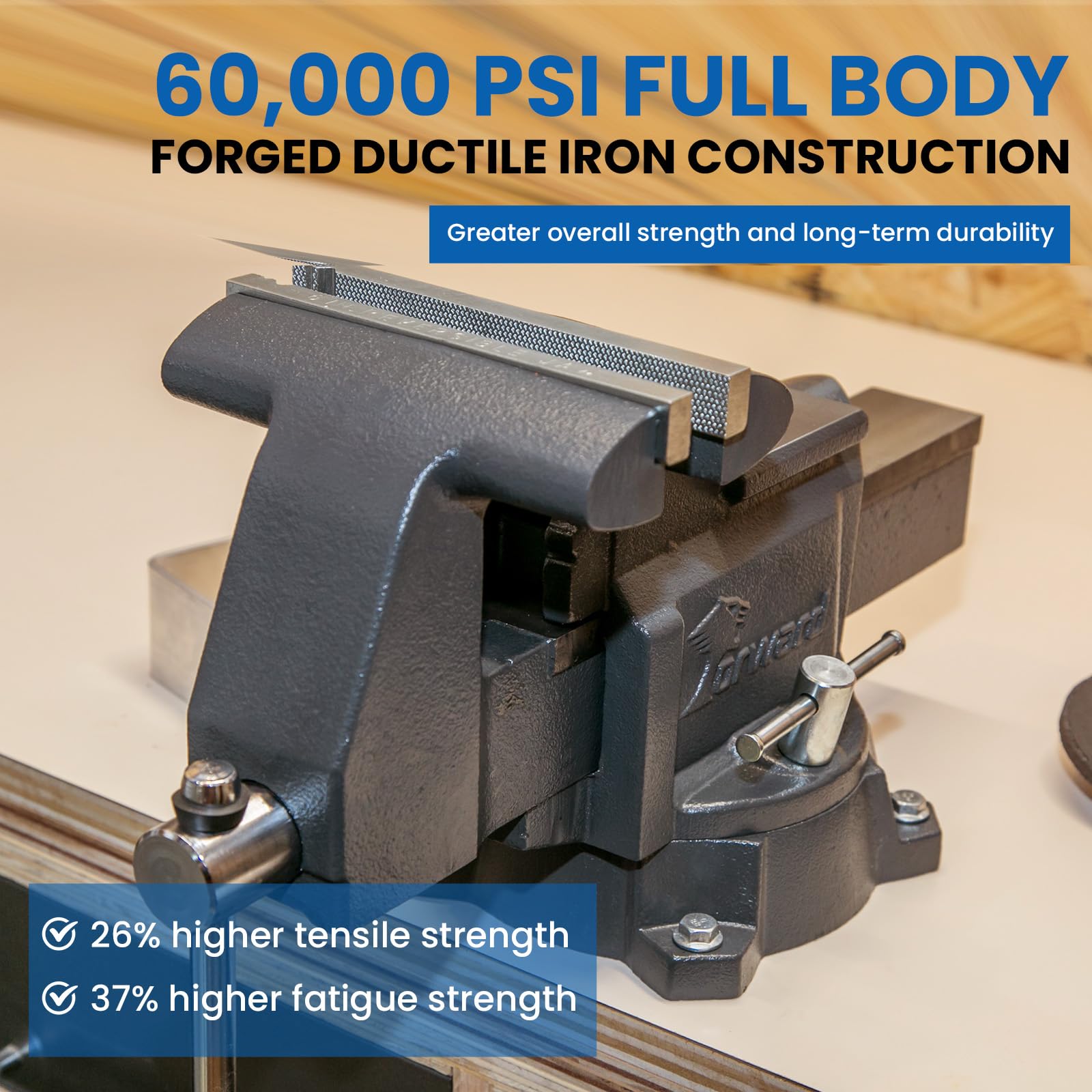 Forward CR40A front view showcases sturdy jaws and stable mounting for precise clamping.